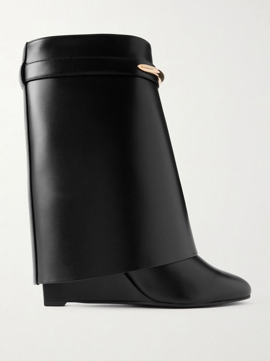 Shark embellished leather ankle boots by GIVENCHY