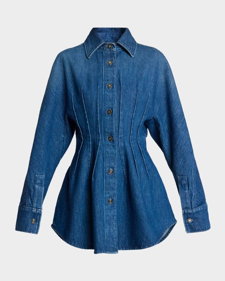 Short Waisted Denim Dress by GIVENCHY