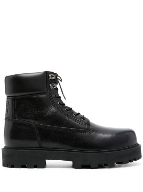 Show 4G-motif ankle leather boots by GIVENCHY
