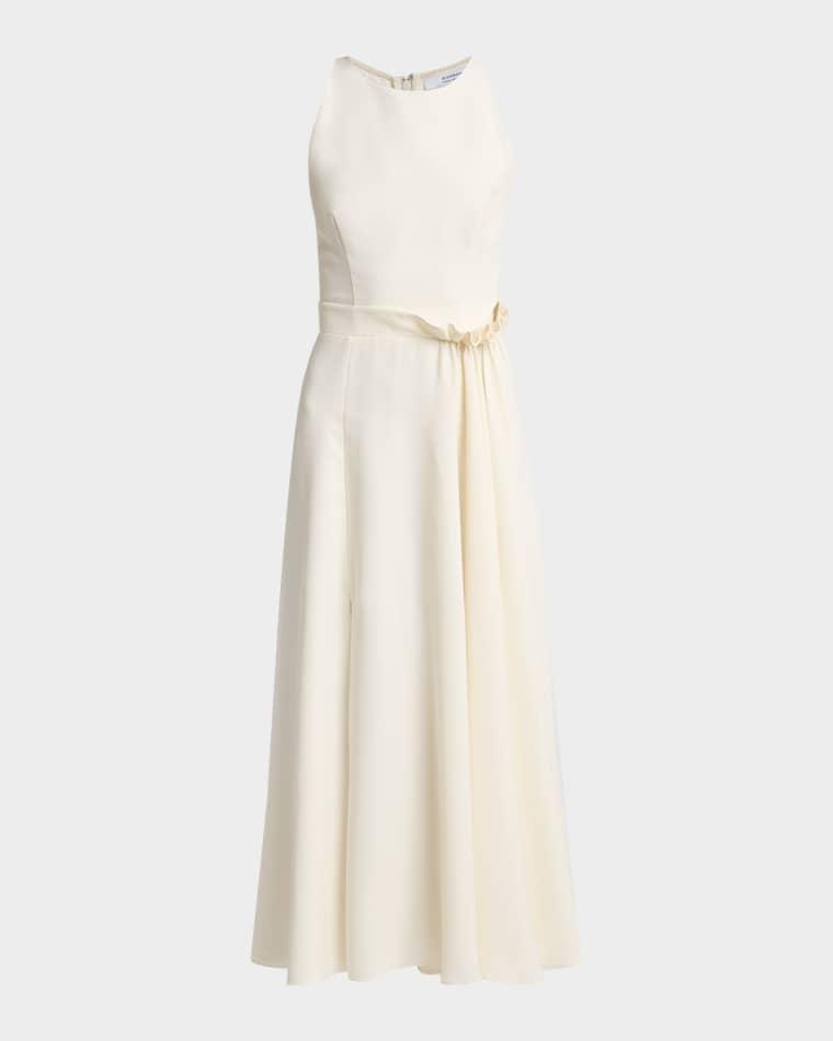 Sleeveless Ruched Waist Fluid Dress by GIVENCHY