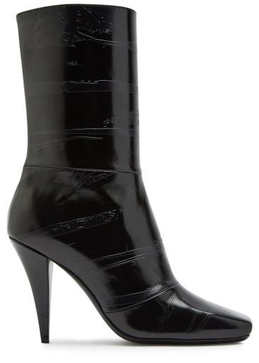 Sliced 95 glossed leather ankle boots by GIVENCHY