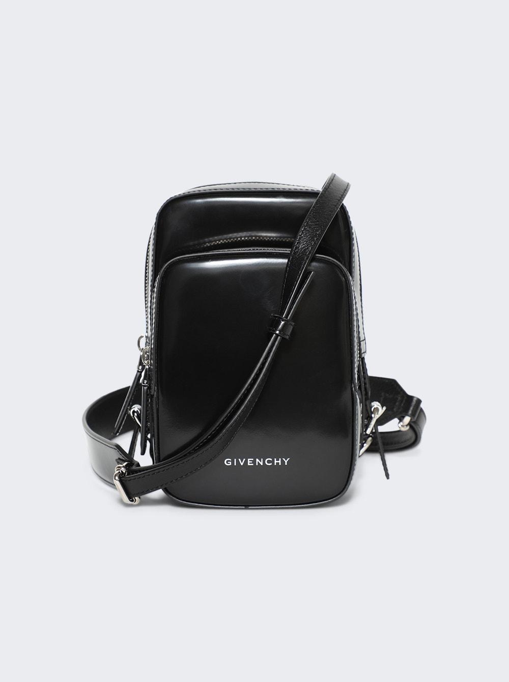 Small Pandora Camera Bag In Shiny Leather Black  | The Webster by GIVENCHY