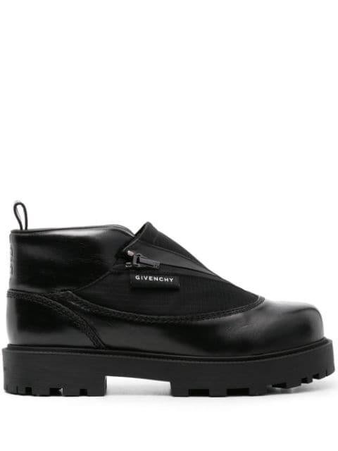 Storm ankle-length leather boots by GIVENCHY