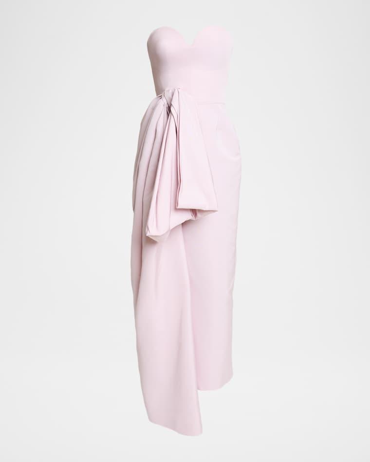 Strapless Bow Bustier Gown by GIVENCHY