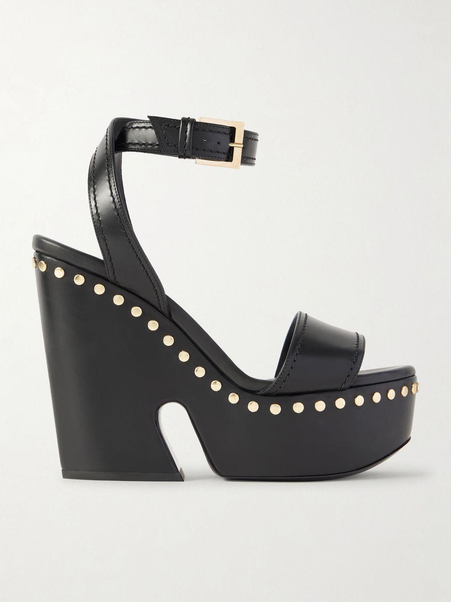 Studded leather platform sandals by GIVENCHY