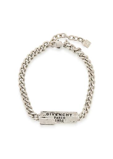 Tape designer-engraved chain bracelet by GIVENCHY