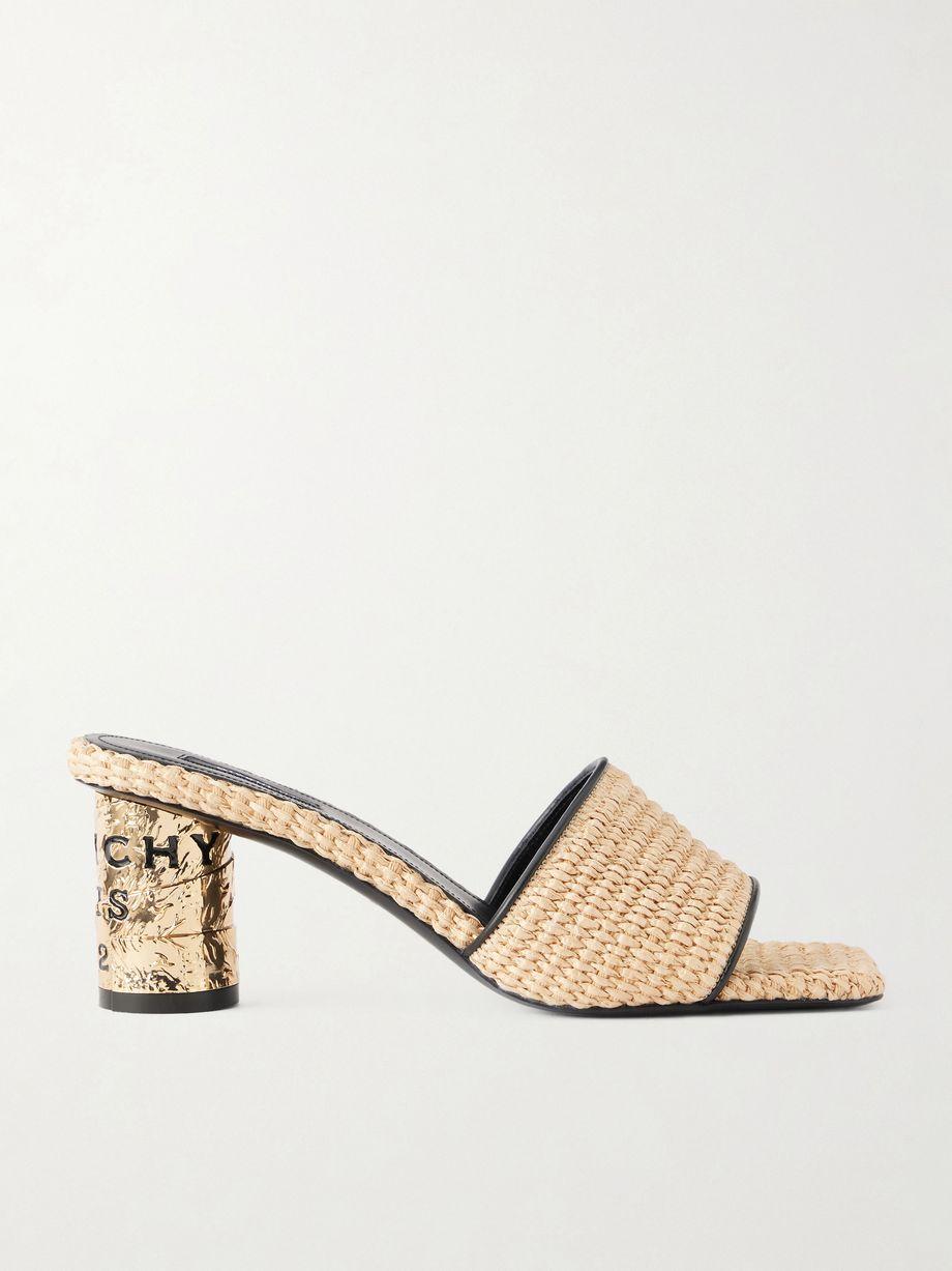 Tape raffia mules by GIVENCHY