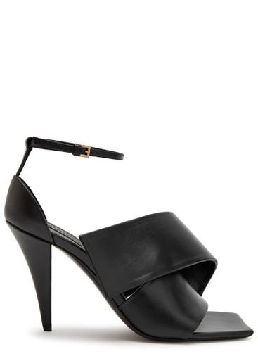 Twisted leather sandals by GIVENCHY
