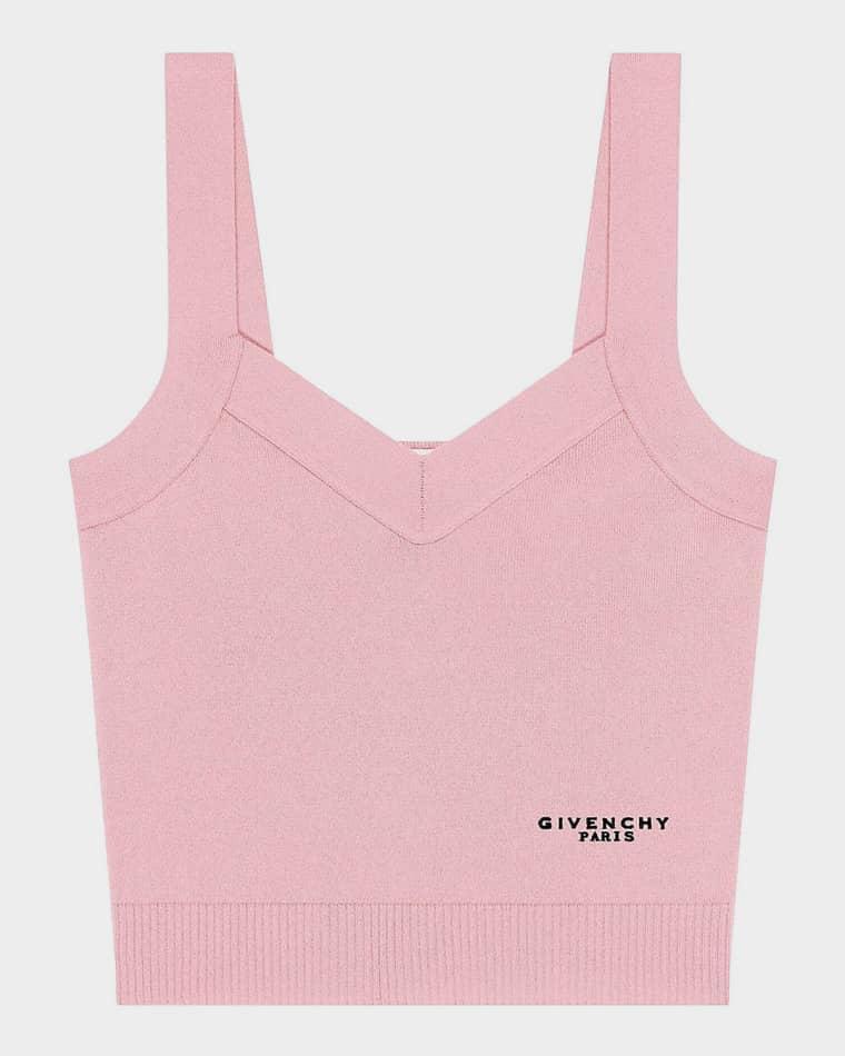 V-Neck Wool-Cashmere Knit Tank Top by GIVENCHY