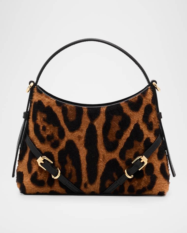 Voyou Nano Leopard-Print Ponyhair Top-Handle Bag by GIVENCHY