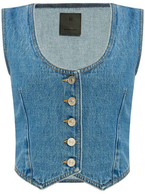 Voyou denim waistcoat by GIVENCHY
