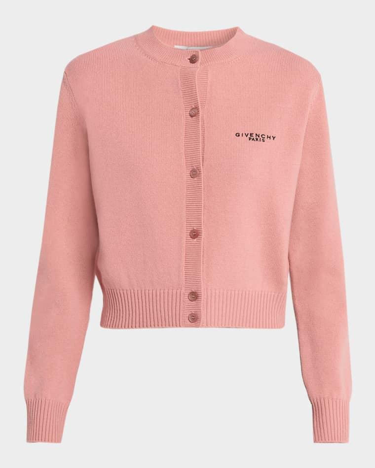 Wool-Cashmere Crewneck Cardigan by GIVENCHY