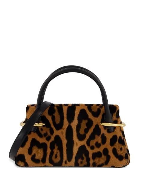 animal-print leather tote bag by GIVENCHY