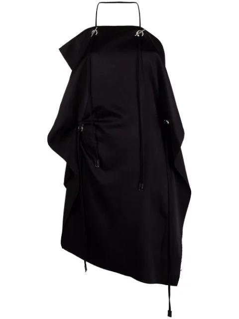 apron design draped dress by GIVENCHY