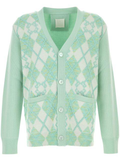 argyle intarsia-knit cardigan by GIVENCHY