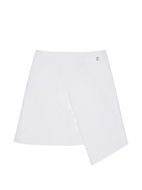 asymmetric-hem logo-plaque mini skirt by GIVENCHY