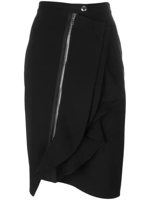 asymmetric ruffle trim skirt by GIVENCHY