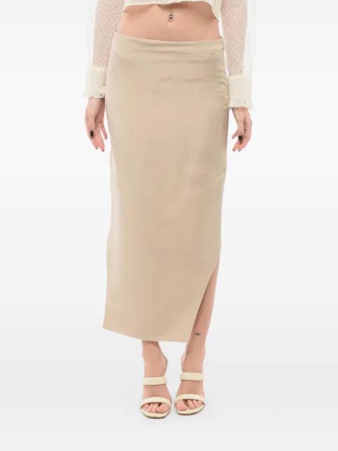 asymmetric silk skirt by GIVENCHY