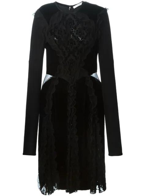 baroque patterned velour midi dress by GIVENCHY
