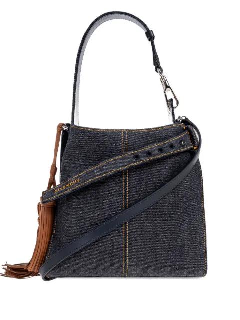 belted denim tote bag by GIVENCHY