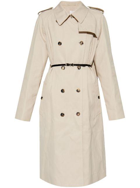 belted double-breasted trench coat by GIVENCHY