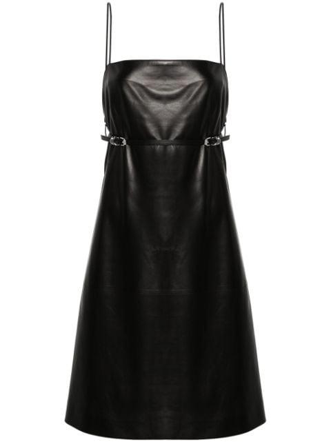 belted leather mini dress by GIVENCHY