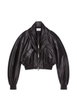 bomber with zipped shawl collar in leather by GIVENCHY