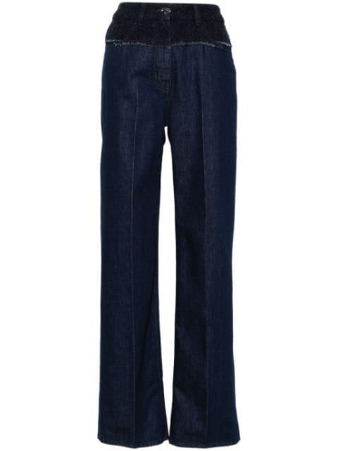 bouclé-panelled jeans by GIVENCHY