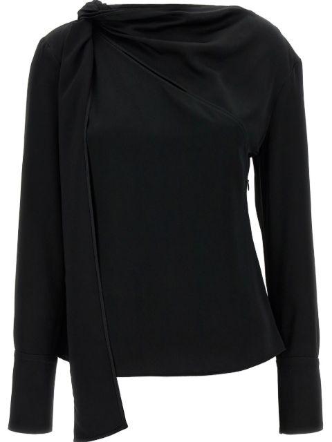 bow-detail draped blouse by GIVENCHY