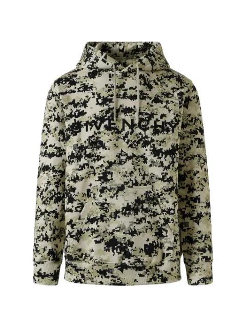 camouflage-pattern logo-print hoodie by GIVENCHY