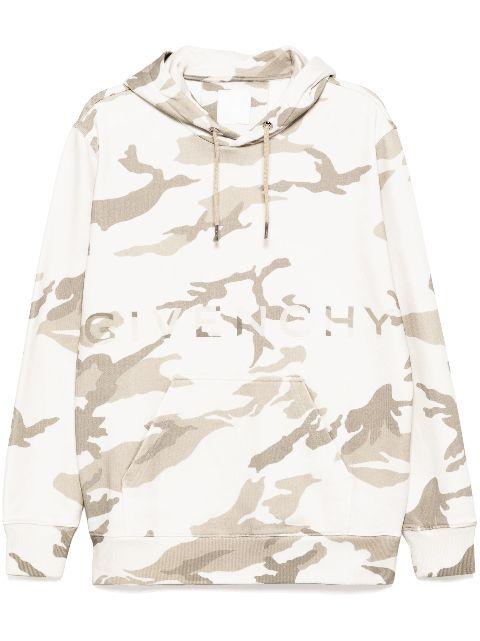 camouflage-pattern logo-printed hoodie by GIVENCHY