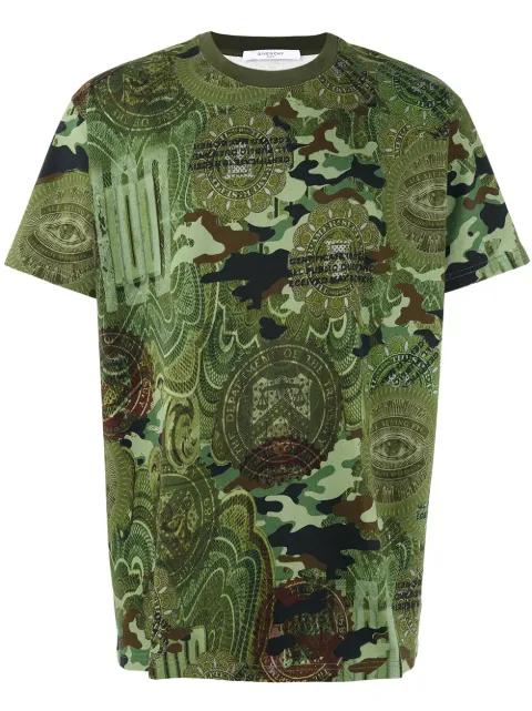 camouflage print T-shirt by GIVENCHY