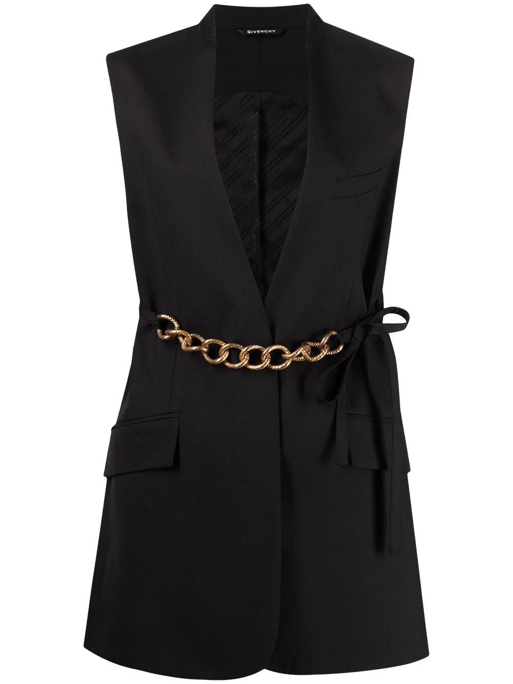 chain-link belt vest jacket by GIVENCHY