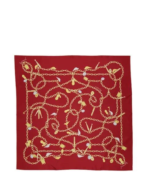 chain-print silk scarf by GIVENCHY