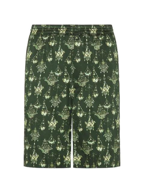 chandelier-print silk shorts by GIVENCHY