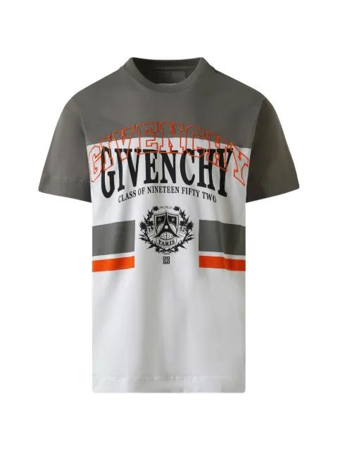 college-print striped T-shirt by GIVENCHY