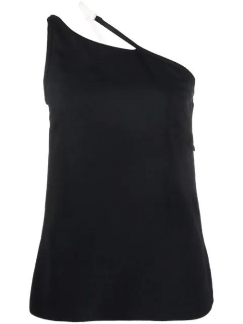 contrast asymmetric strap top by GIVENCHY