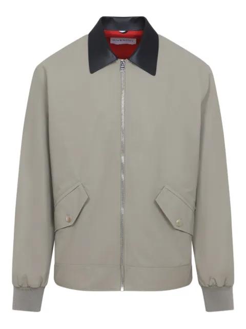 contrast-collar bomber jacket by GIVENCHY