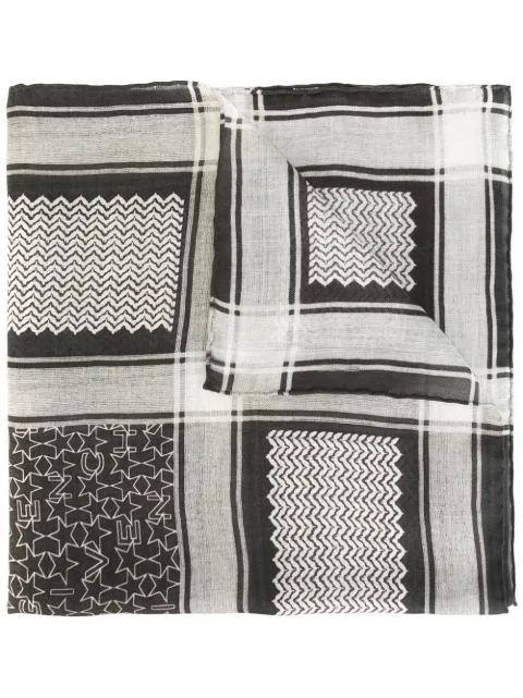 contrast print scarf by GIVENCHY