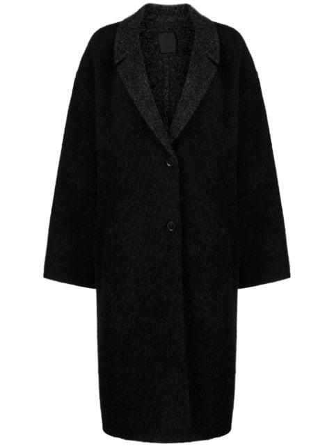 contrasting-lapel single-breasted coat by GIVENCHY