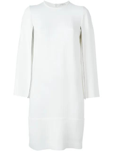 crepe slit-sleeve mini dress by GIVENCHY