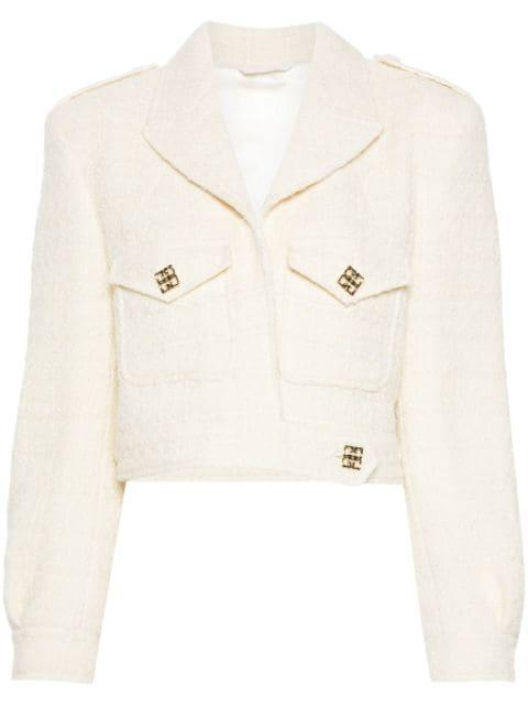 cropped tweed jacket by GIVENCHY