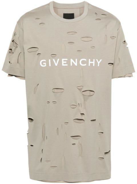 cut-out cotton T-shirt by GIVENCHY