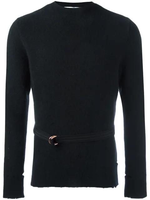 distressed crew neck sweater by GIVENCHY