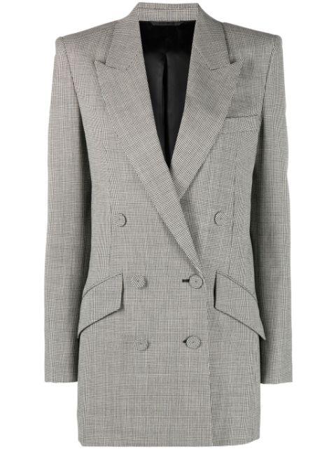 dogtooth-pattern wool blazer by GIVENCHY