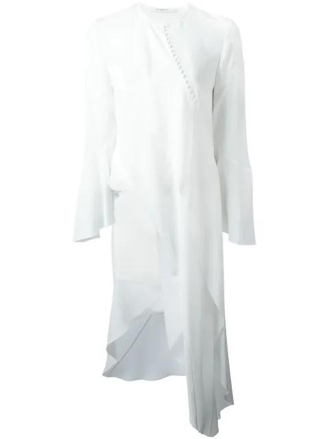 draped asymmetric blouse by GIVENCHY