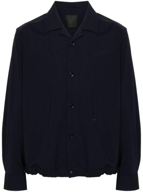 drawstring wool-blend shirt jacket by GIVENCHY