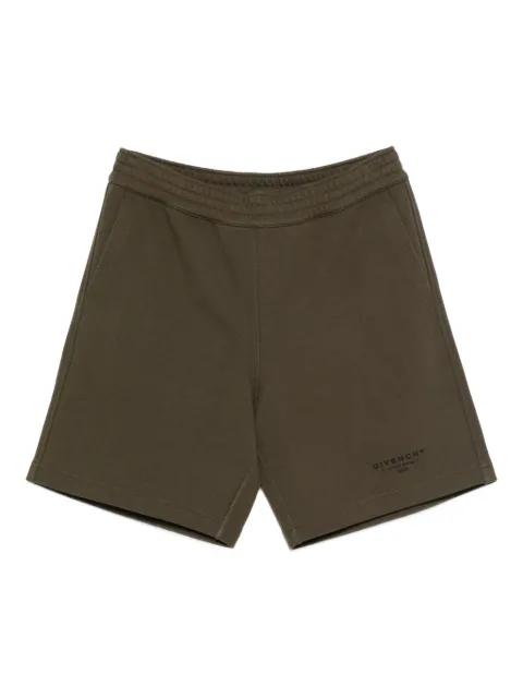elastic-waistband cotton shorts by GIVENCHY