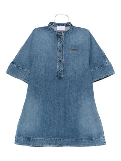embroidered button-placket mini dress by GIVENCHY