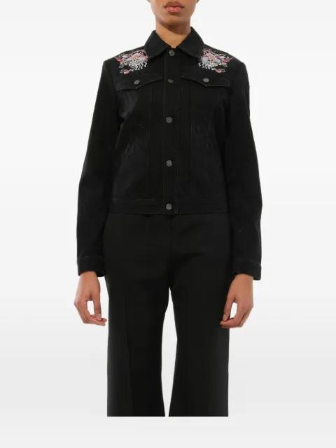 embroidered denim jacket by GIVENCHY